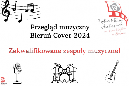 Przegląd Muzyczny "Bieruń Cover Band 2024" - ZAKWALIFIKOWANE ZESPOŁY